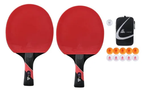 Butterfly All Wood Ping Pong Paddles Fast Attack Suitable Playing Style Unisex Shakehand Grip Red