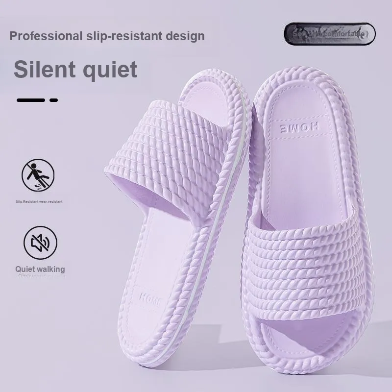 LUNNIFEIYA Platform Slippers Summer Home Indoor Bathing Slip Resistant Slippers-10