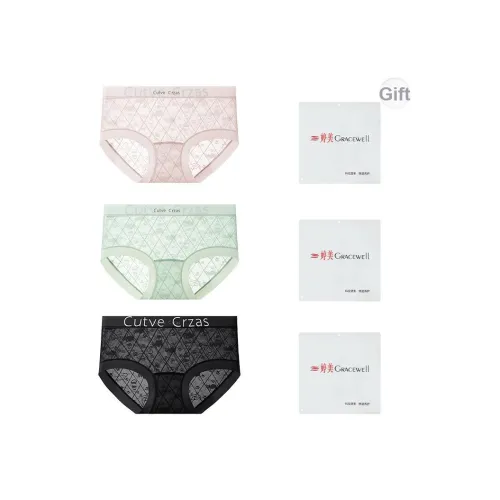 GRACEWELL Женское нижнее белье сумка для покупок 3 упаковки
