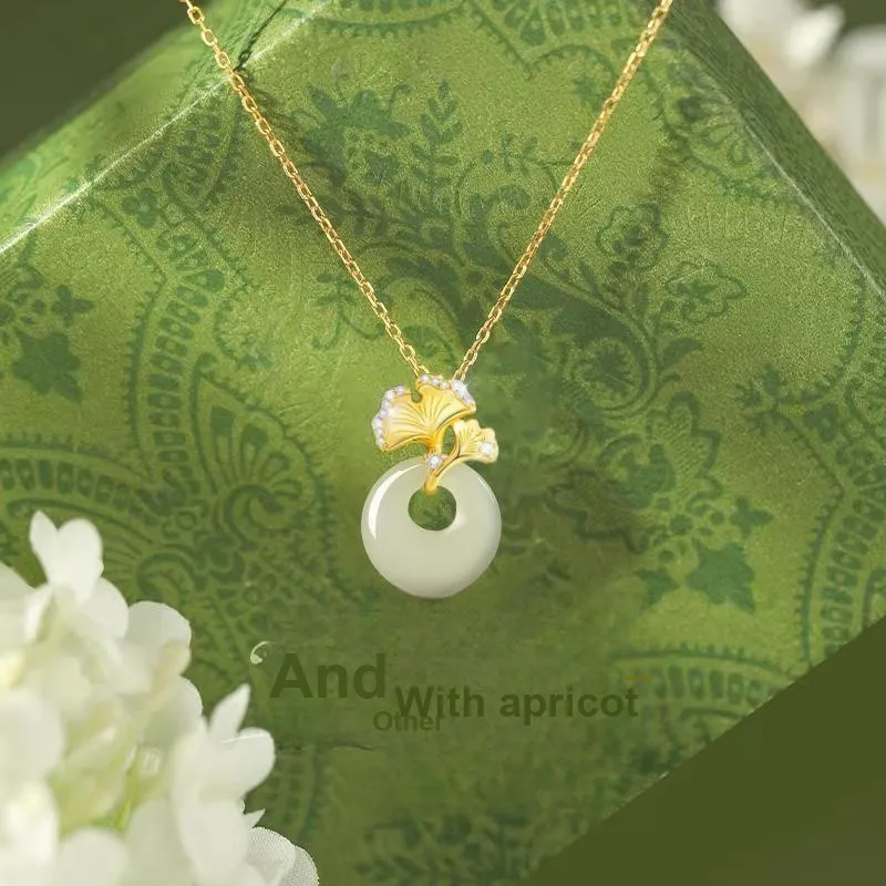 Ostantin Natural Chalcedony Jade Necklaces Women's-1