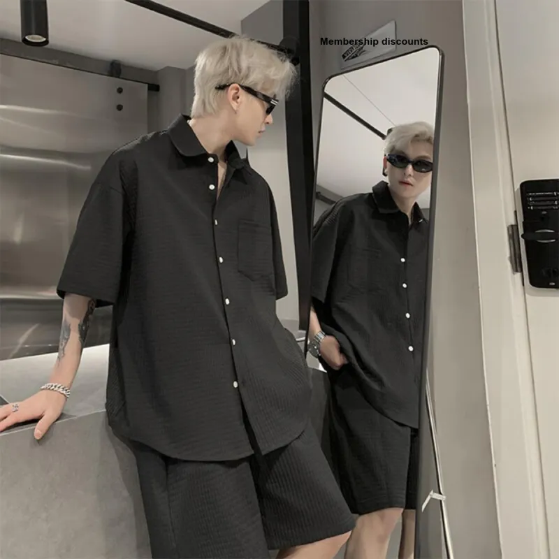 City Hipster Shirt Matching Set Unisex-5
