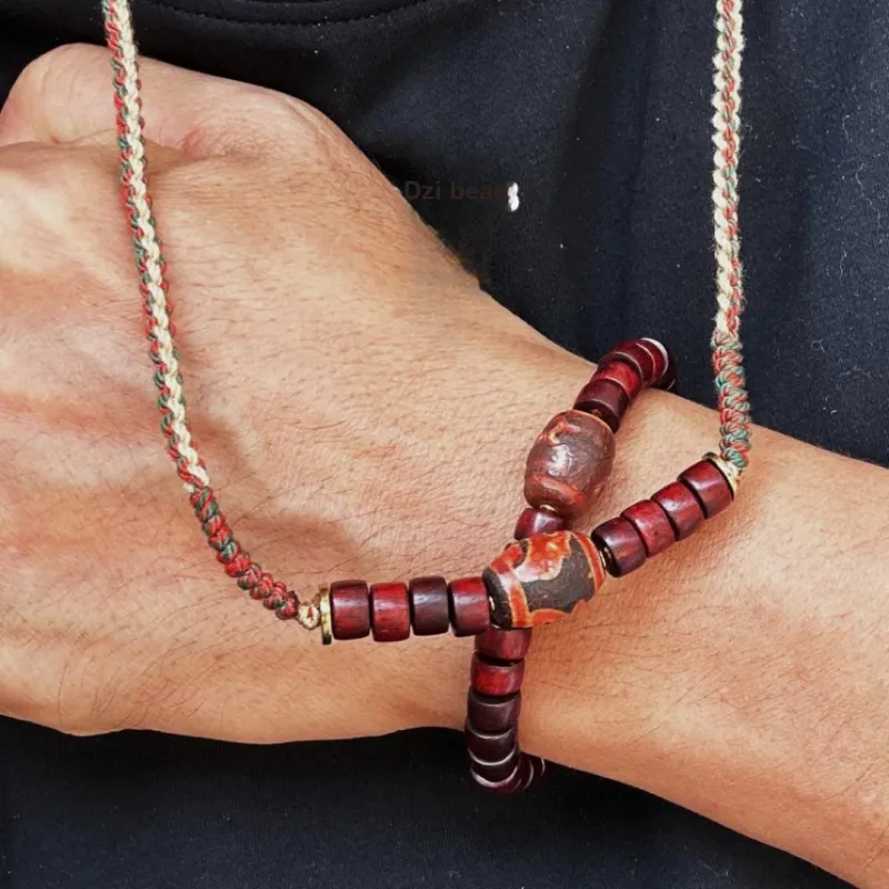 ZANJICHUANQI Bloodwood Necklaces Unisex-4