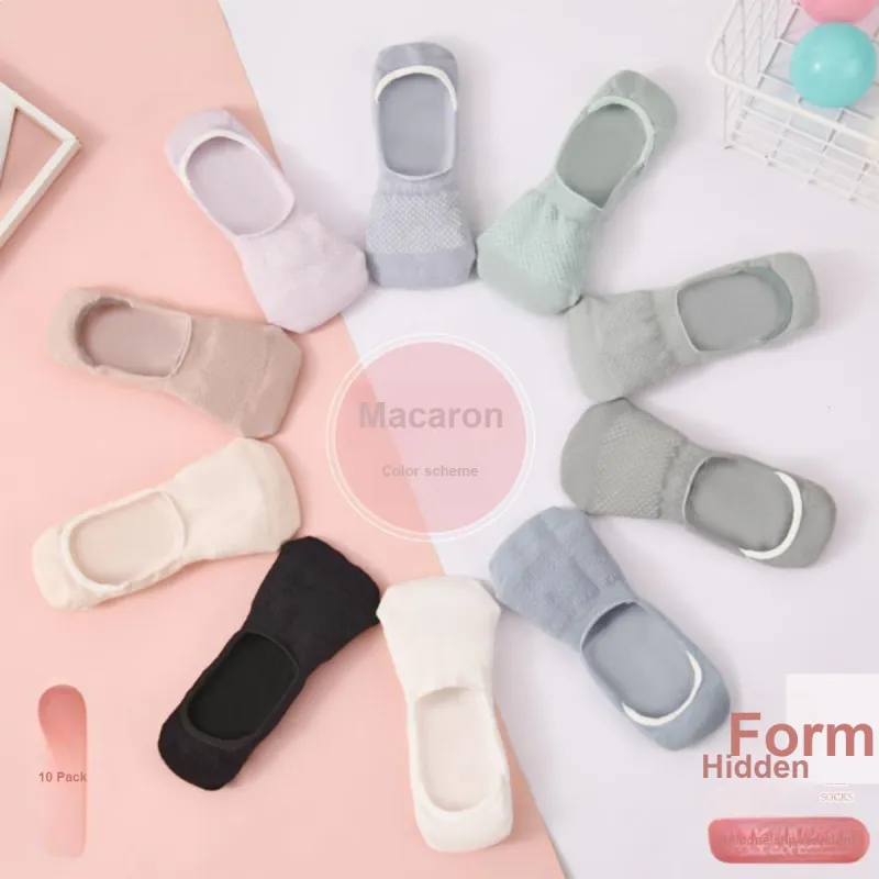 NANJIREN No-Show Socks Women's 10 Pack-4