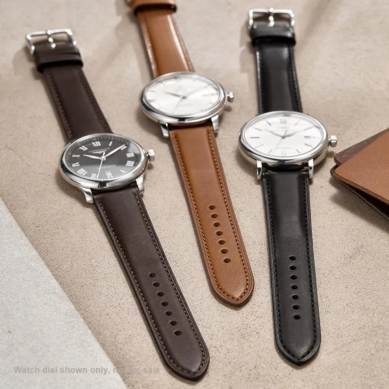 IStrap Longines Compatibility Watch Band 18/19/20/21/22mm Genuine Leather Material-9