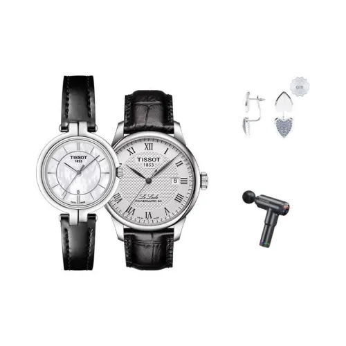 Tissot Le Locle Collection Механические часы унисекс 30 мм черный циферблат корпус из нержавеющей стали кожаный ремешок