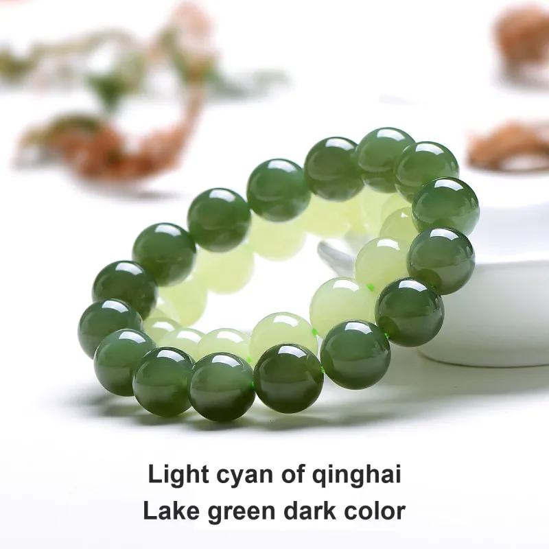 MARY WINDSOR Hetian Jade Bracelets Unisex Pale Greenish White Jade-8