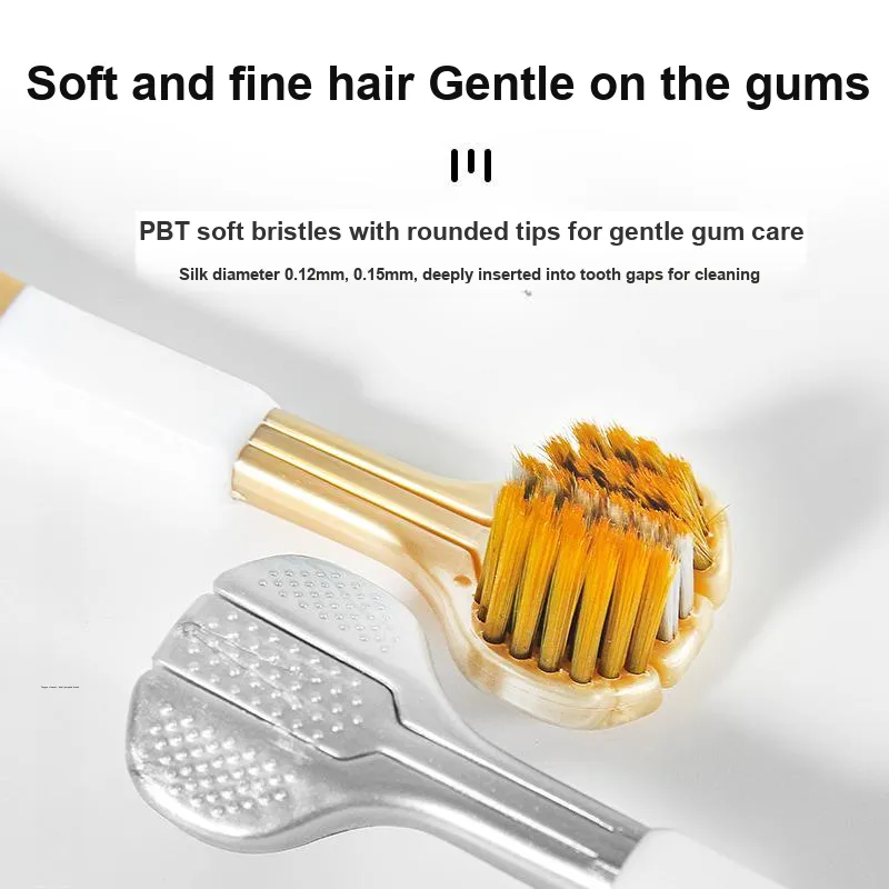 Dr. Tooth Three Sided Toothbrushes 2 Pcs/4 Pack-1