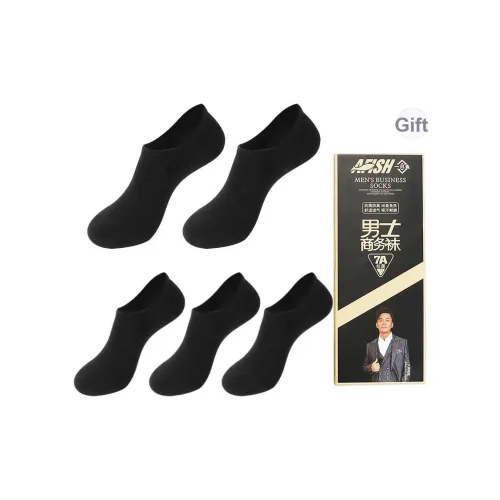AFISH No Show Носки Мужские 5 пар Набор в подарочной коробке