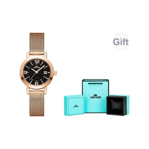 LIBER AEDON Кварцевый механизм черный циферблат женские часы