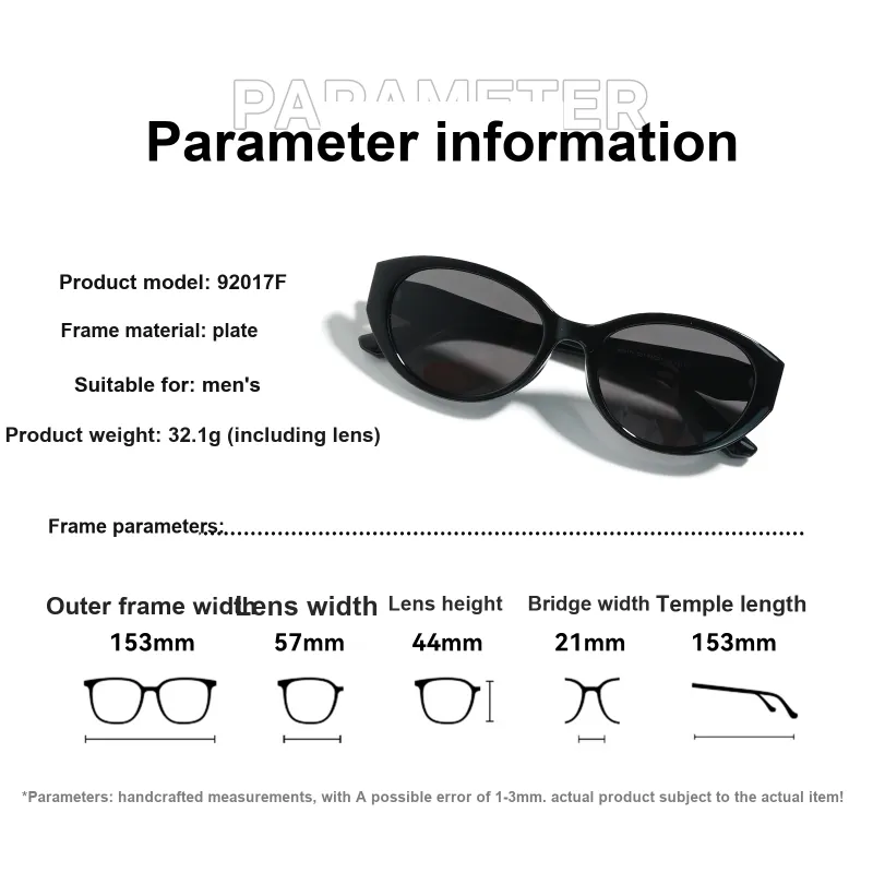 Conant Plate Frame Cat Eye Sunglasses Unisex-4