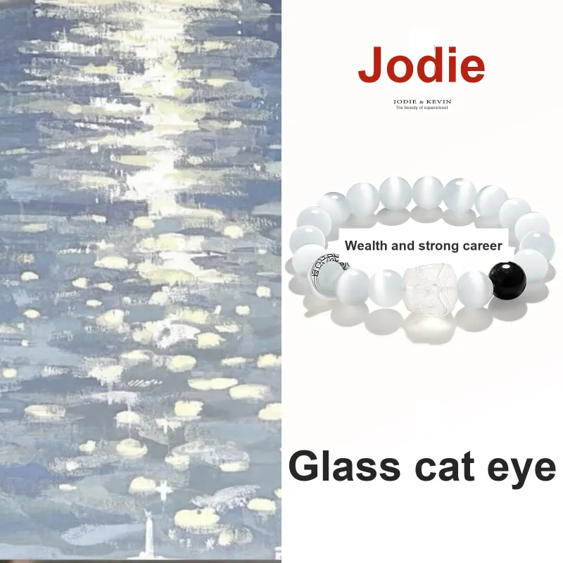Jodie&Kevin Glass Cat Eye Bracelets Unisex-1