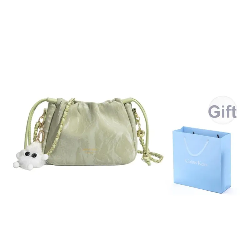 COLINS KEIRS Synthetic Leather Shoulder Bag, Crossbody Bag Regular Women's Green-0