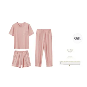 XIA.WA.ZHI.XIU Pajama Set Women's Three Piece Set