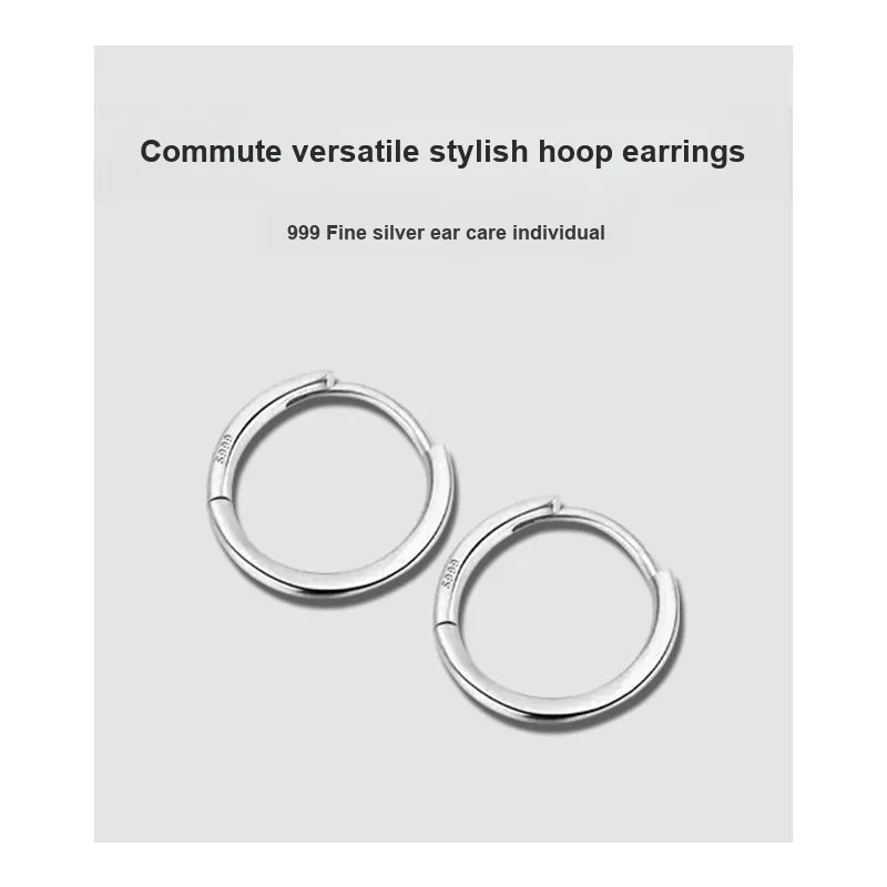 Daisy Dream 999 Fine Silver Earrings Unisex-4