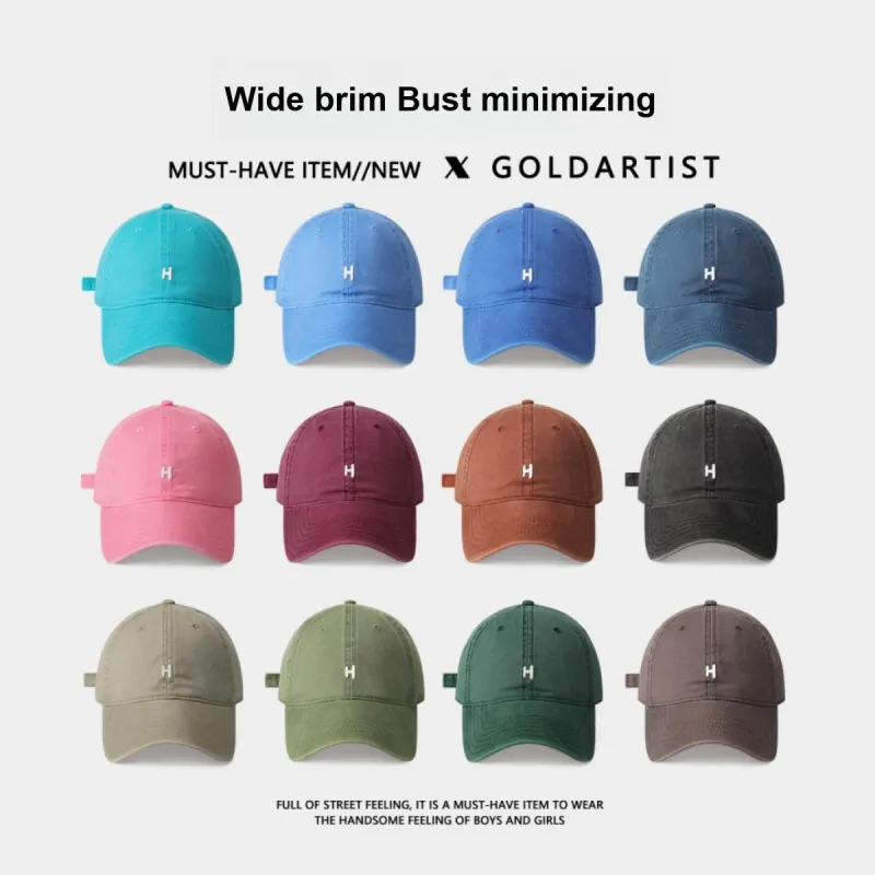 Gold Artist Cotton Baseball Caps Unisex-1