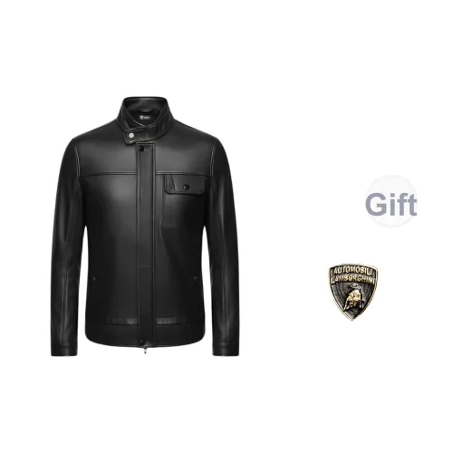 AUTOMOBILI LAMBORGHINI Кожаная куртка унисекс