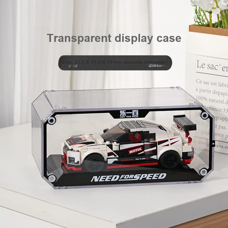 LIGHT YOUR BRICKS Compatibility Building Block SPEED Collection And Alloy Car Model Display Case Model Accessories-1