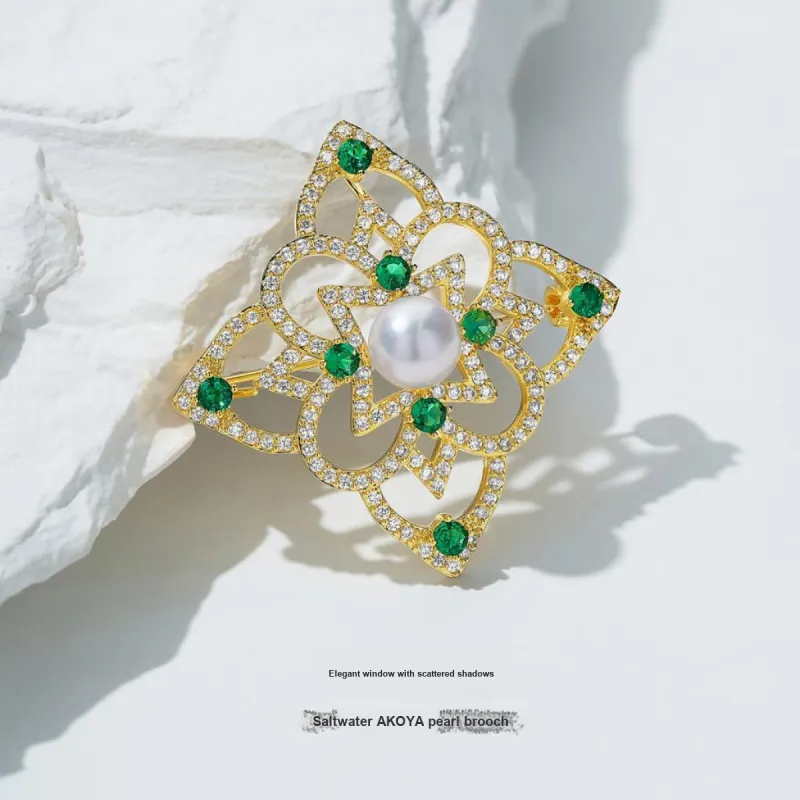 ME LUXE Pearl Brooch, New Chinese Style Women's-3