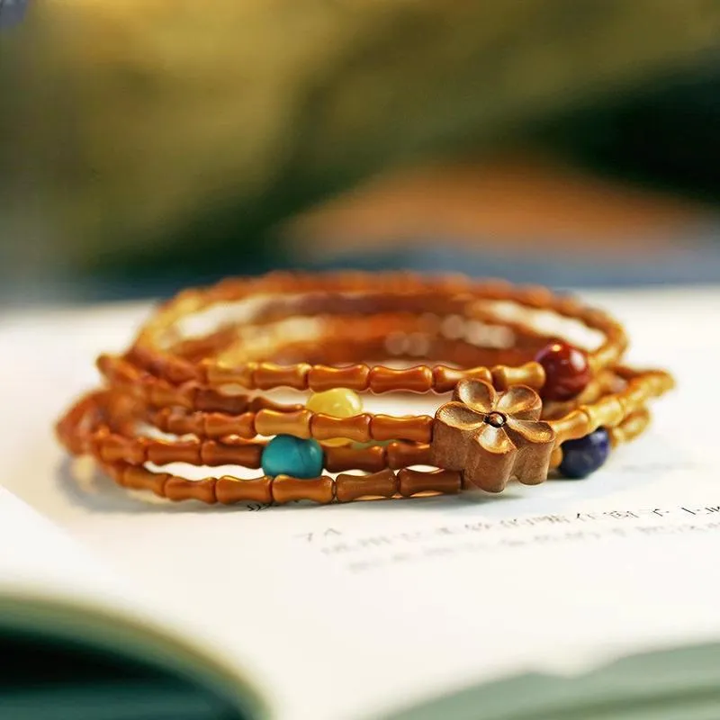 JIUHUASHAN Olive Pit Bracelets Unisex-12