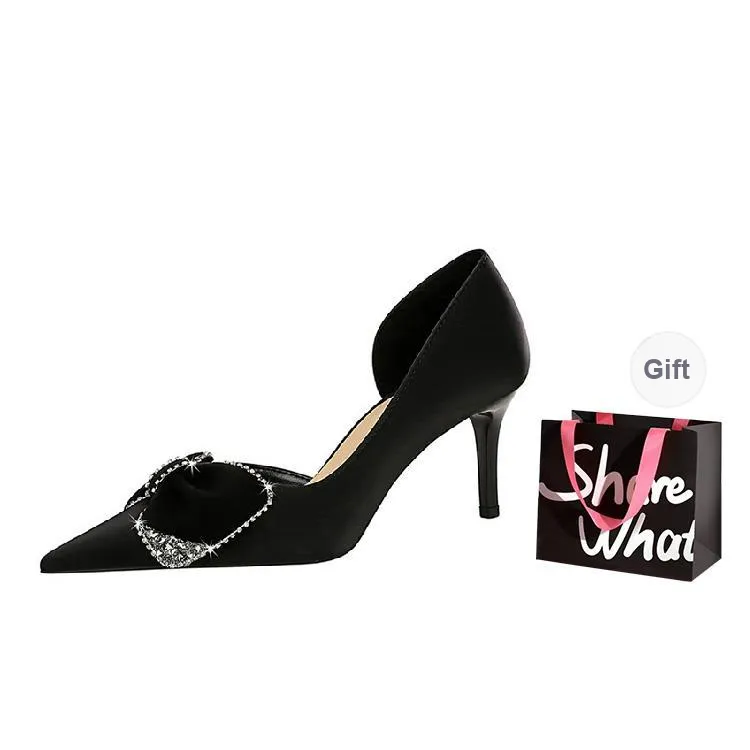 BIGTREE Slim Heel High Heels 7cm Women's-3