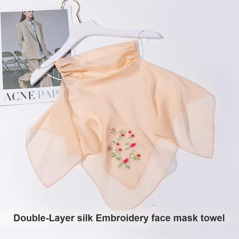 Shanghai Story 100% Mulberry Silk Sun Protection Masks Women's-17