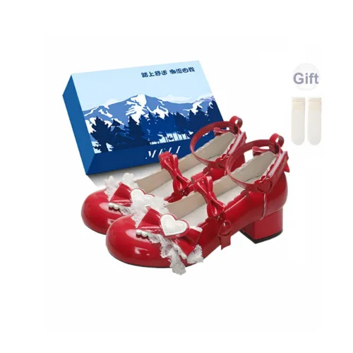 Fawn Miri Грубый каблук Туфли Мэри Джейн Женские