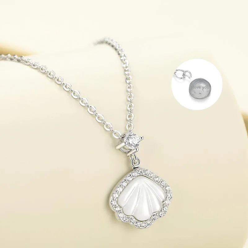 PRP S925 Silver Necklaces Women's Silver White-5