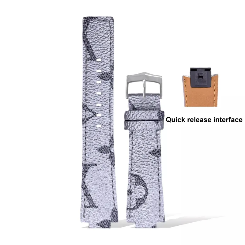 Yuloran LV Compatibility Watch Band Genuine Leather Material-17