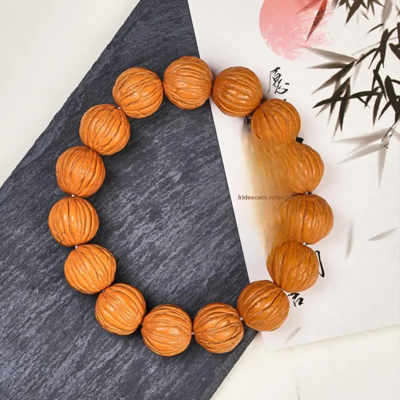 Emerald Monkey Head Walnut Bracelets Unisex-1