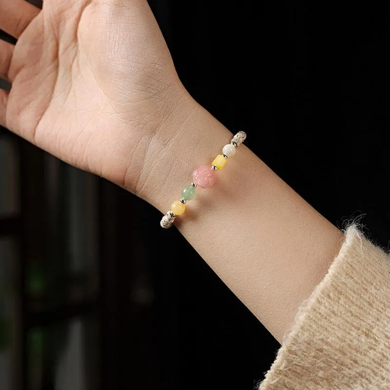 The Years Are Quiet Star Moon Bodhi Seeds Bracelets Unisex-5