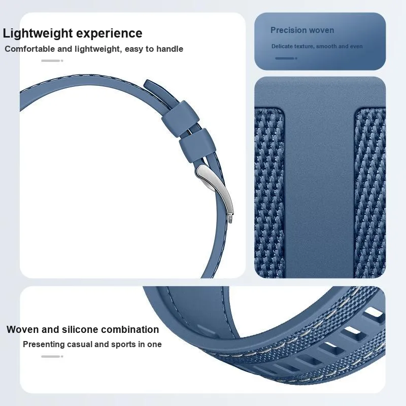 PULAISI Huawei Compatibility Watch Band Silicone Material-2