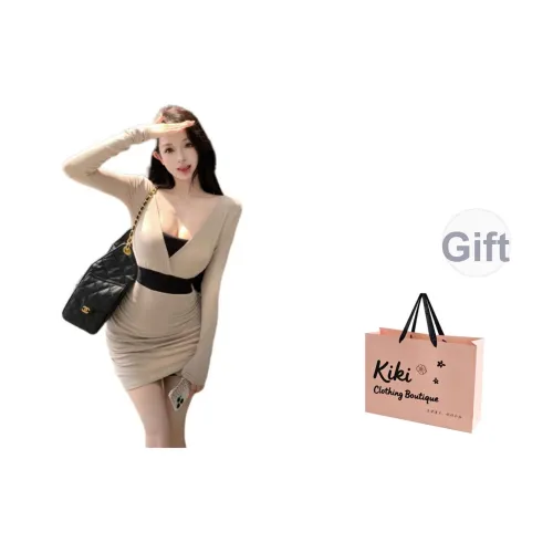 Kiki Clothing Boutique Длинное платье с длинными рукавами женское