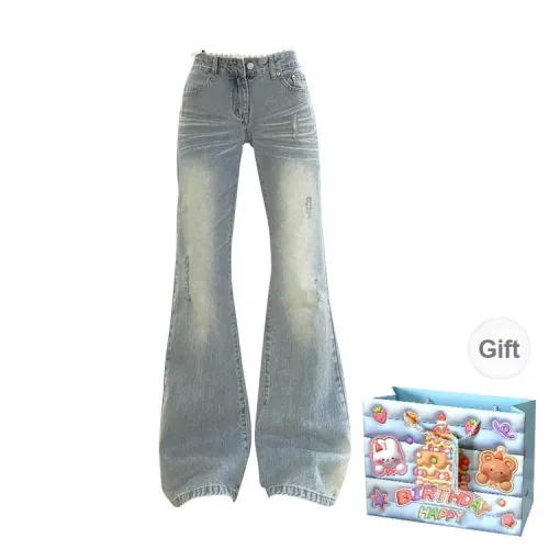 QUIET ANGEL Jeans Women's Blue Shopping Bag Included