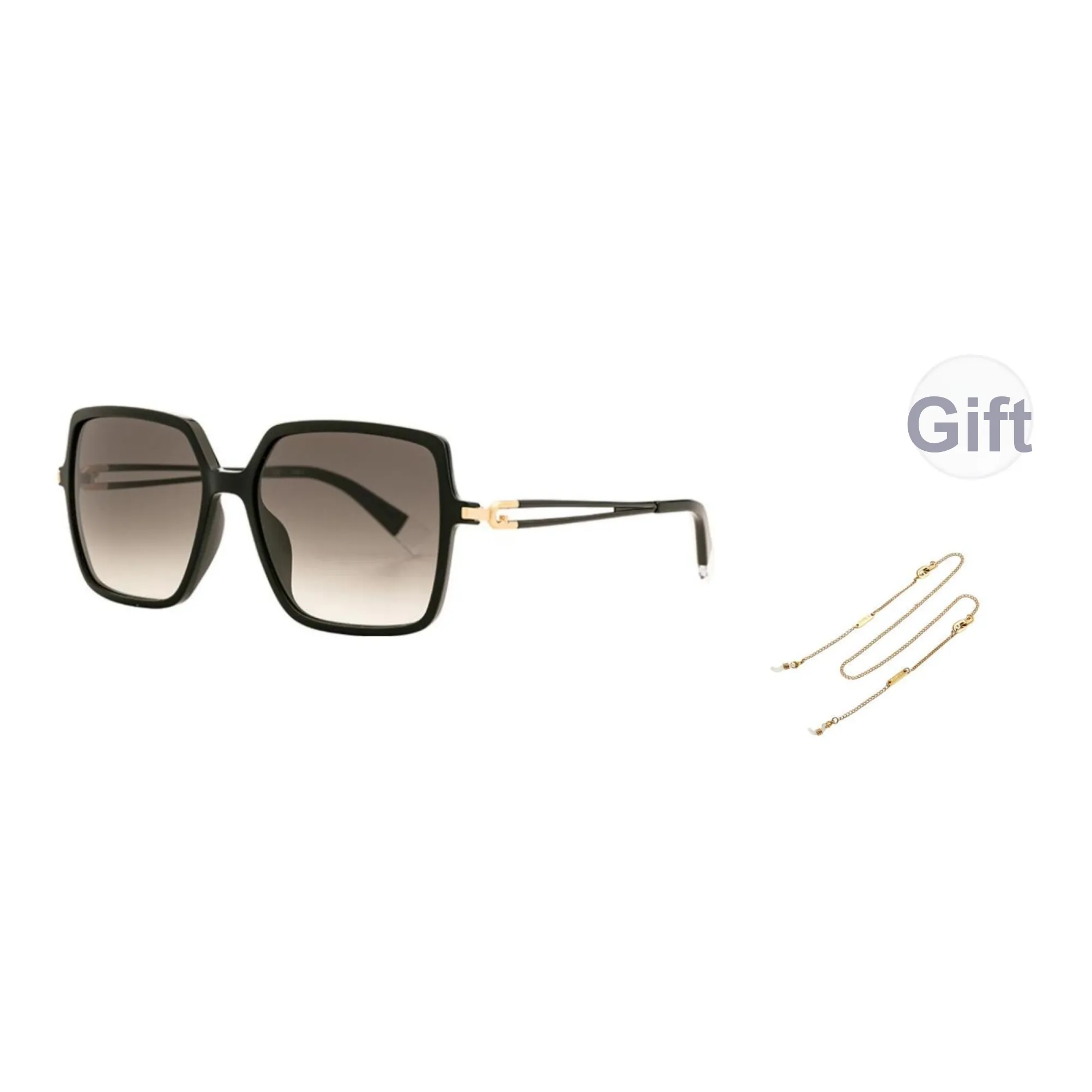 Furla Plate Frame Square Sunglasses Unisex