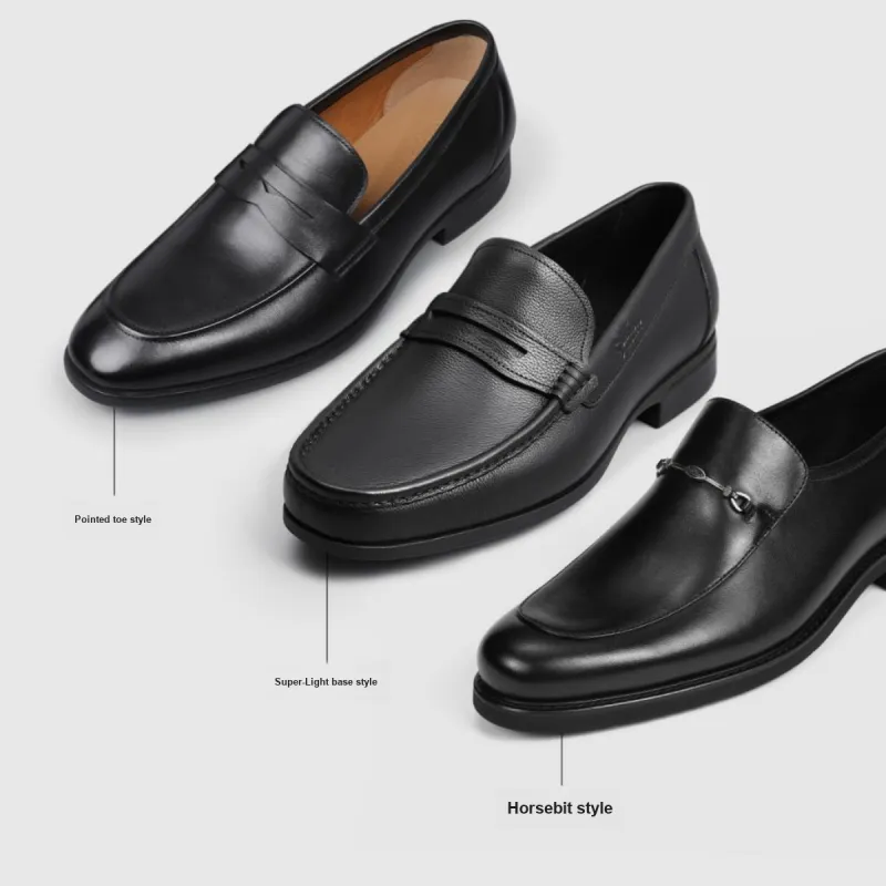 GOLDLION Loafers Men Black-4