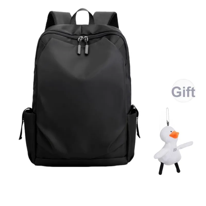 Tonlion Nylon Backpack Large Size Unisex Black-5