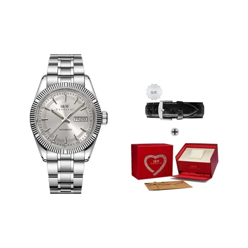 I W CARNIVAL HWGUOJI Автоматический механический механизм ремешок из нержавеющей стали мужские часы серый циферблат