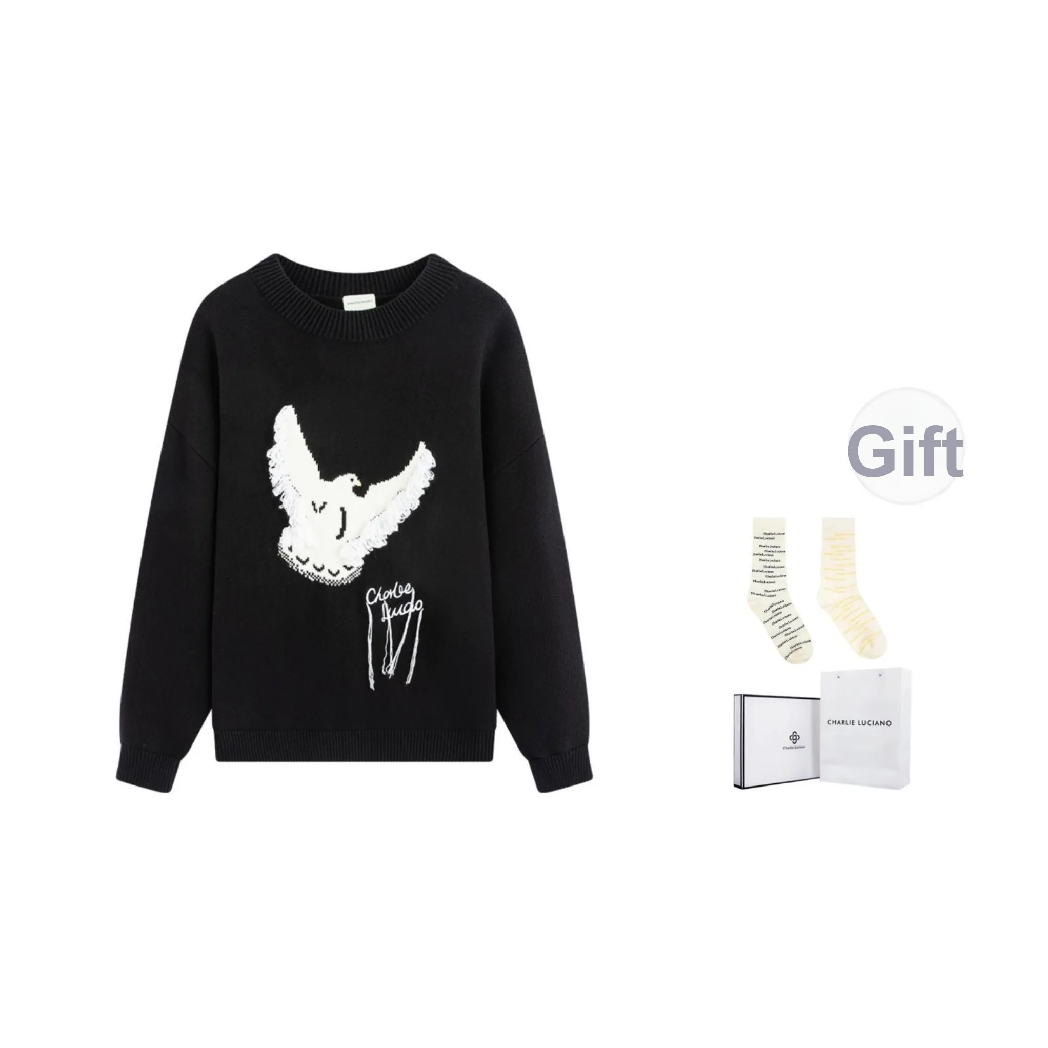 Charlie Luciano Свитер Унисекс Черный