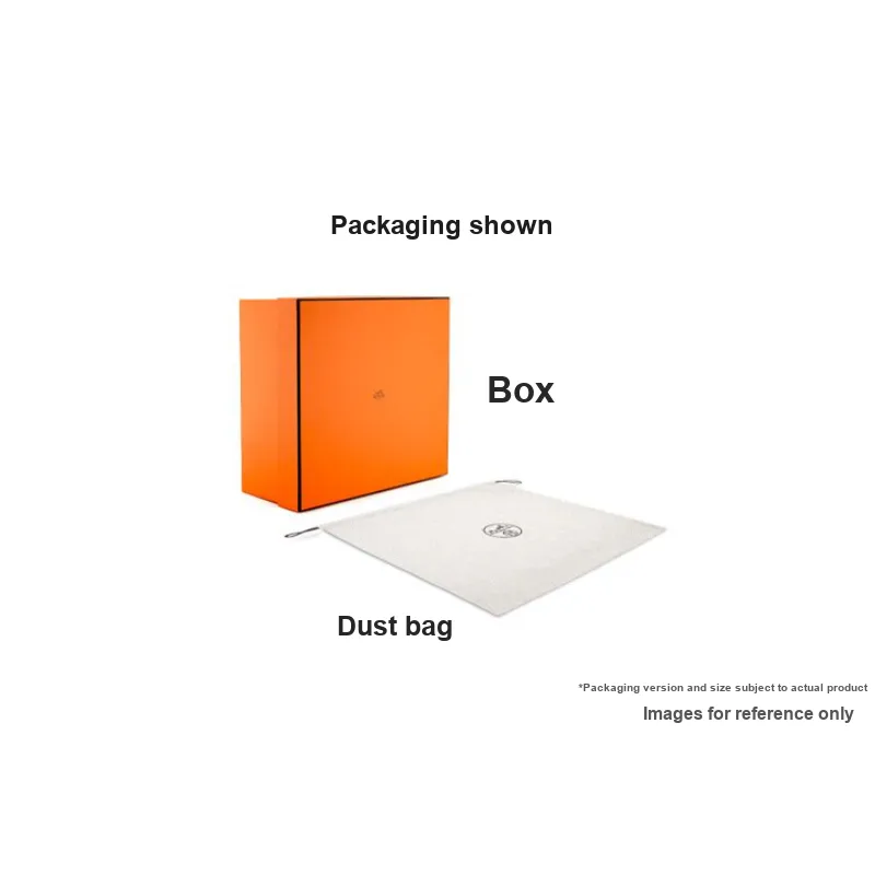 HERMES 100% Cotton Backpack Regular Unisex Orange-4