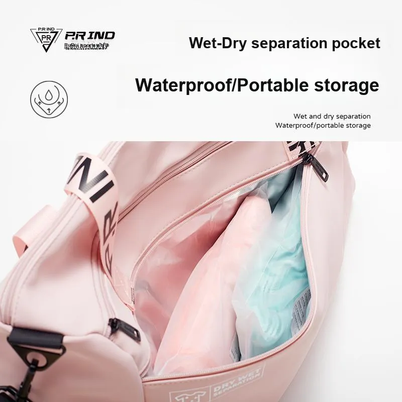 P.R IND Badminton Racket Bags 3 Pcs Fashion Trend Shoulder Bag Unisex Independent Shoe Compartment-4