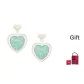 Blue Green (Hoop Earrings+Shopping Bag)