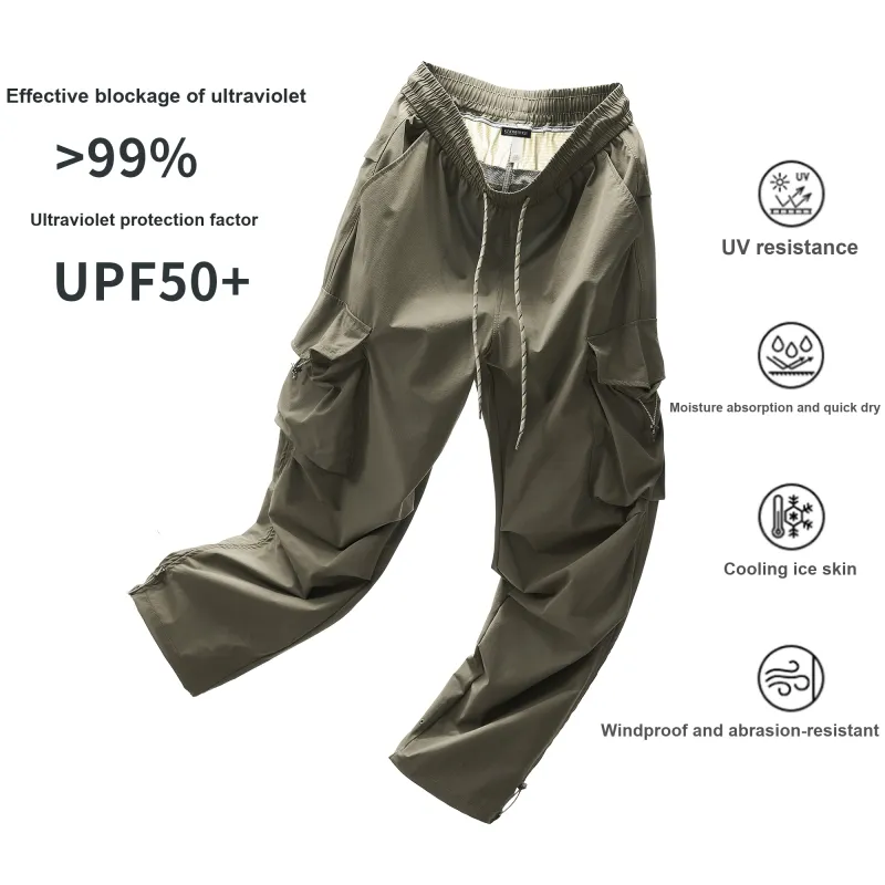 GNOMESHGH Casual Pants Unisex Cloud Gray-5