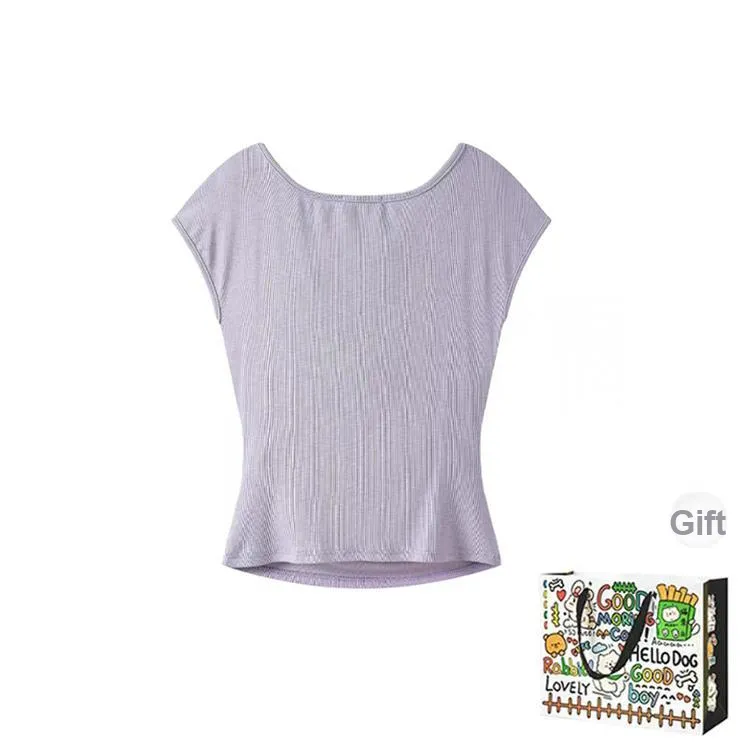 OURUOKE T Shirts Women's-1