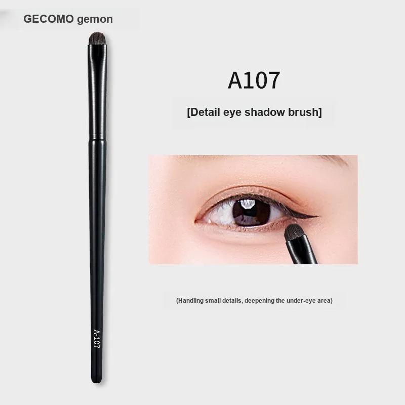 GECOMO Detail Eye Shadow Brush+Oil Absorbing Paper Combination, Built in Mirror Powder Puff, Makeup Tool-5