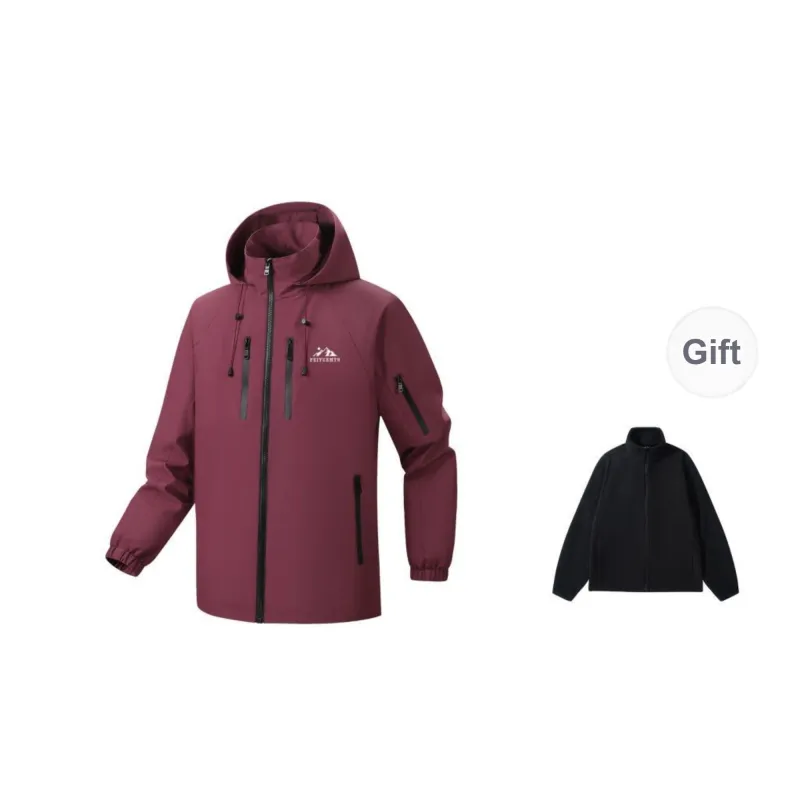 Feiyue Water-Resistant Windproof Warm Water-Repellent Windbreaker Jacket Unisex-20