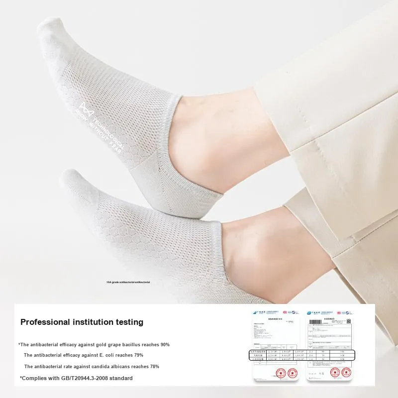 MIIOW No Show Socks Men's 5 Pack-4