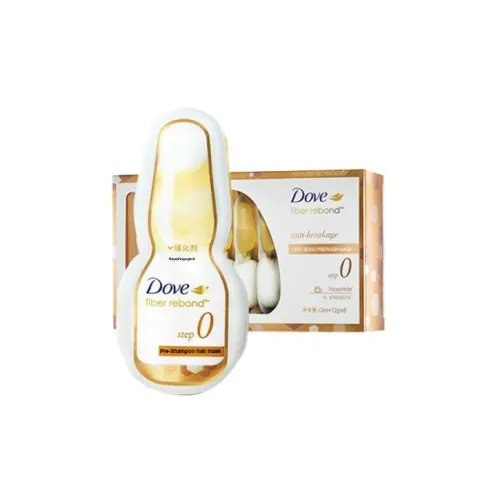 DOVE Белый золотой Пред-уходные маски для волос Увлажняющие 8*3мл+12г