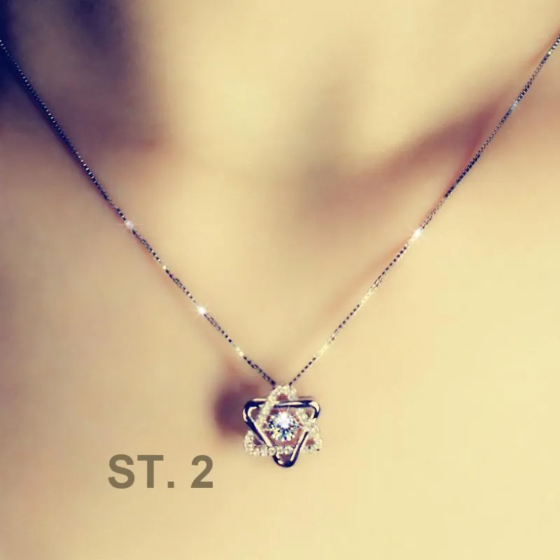 Rui Ge Mei S925 Silver Necklaces Women's-5