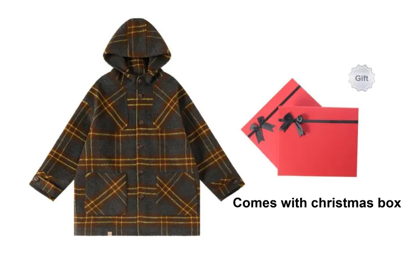 Saotome Coats Women's Black Green Plaid-5