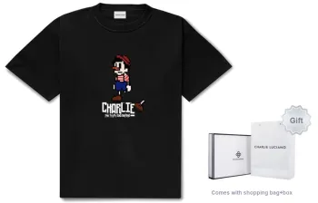 Charlie Luciano Straight T Shirt Unisex Black